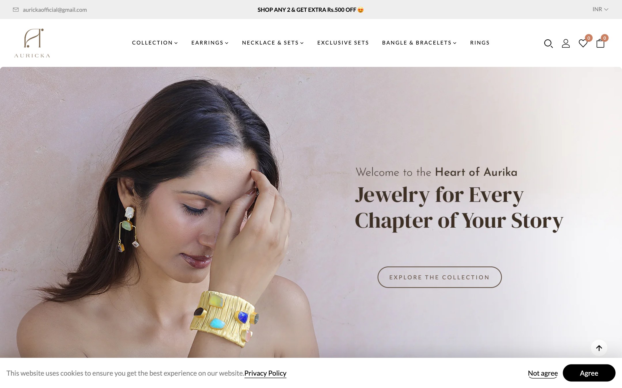 Auricka site preview